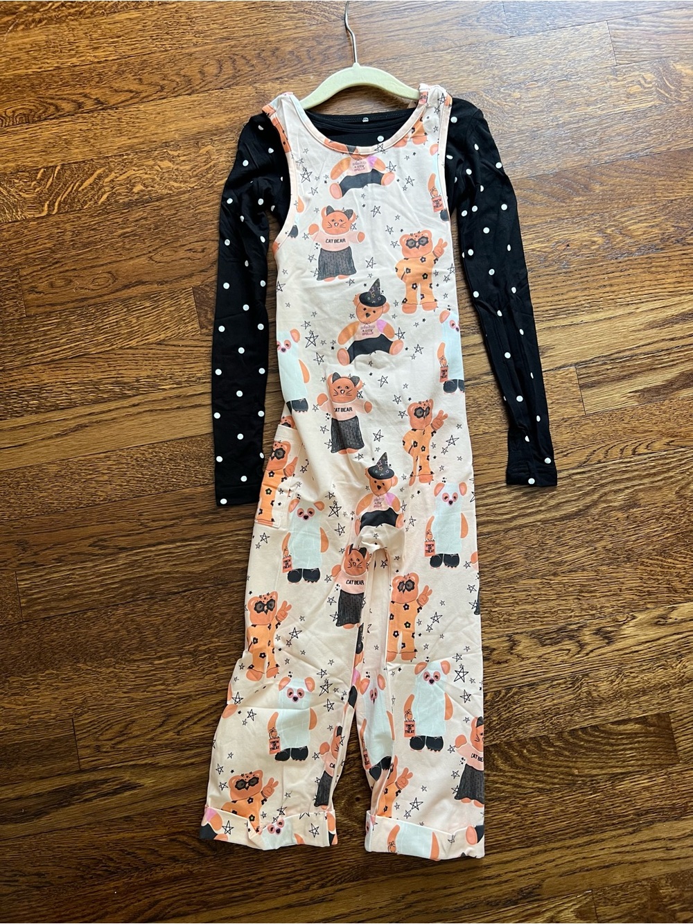 NWT Beary Scary Romper and Shirt Set